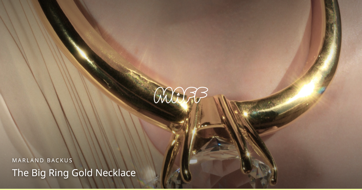 The Big Ring Gold Necklace | MAFF — Music, Art, Fashion, Forward